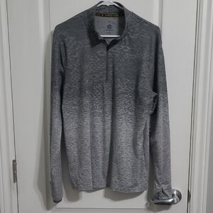 #072 NWOT Champion Grey Ombre Long Sleeve Shirt Sz Med